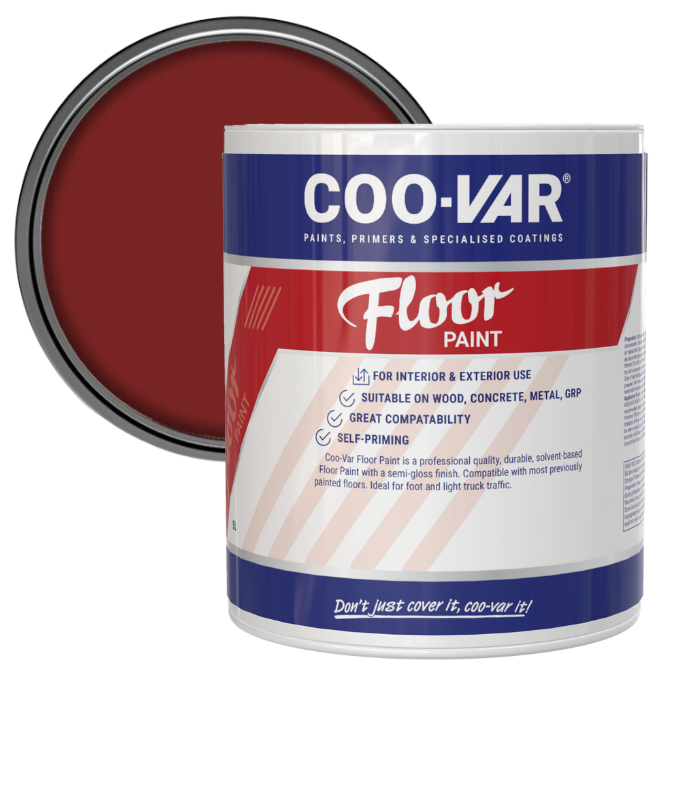 CooVar Floor Paint - Tile Red - 5 Litre