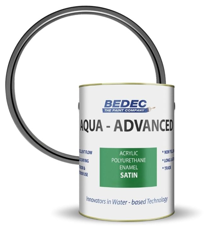 Bedec Aqua Advanced Paint Satin - Brilliant White - 5 Litre