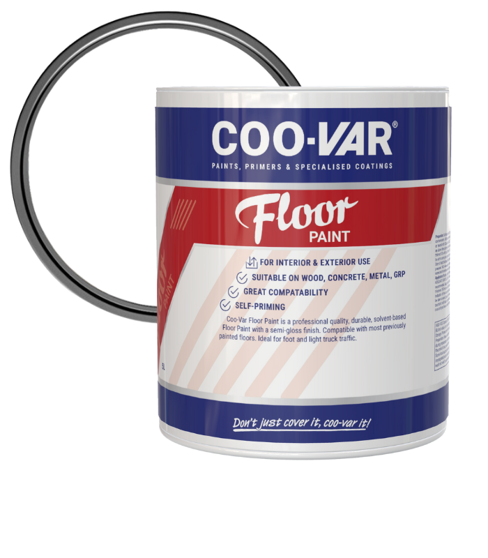 CooVar Floor Paint - White - 5 Litre