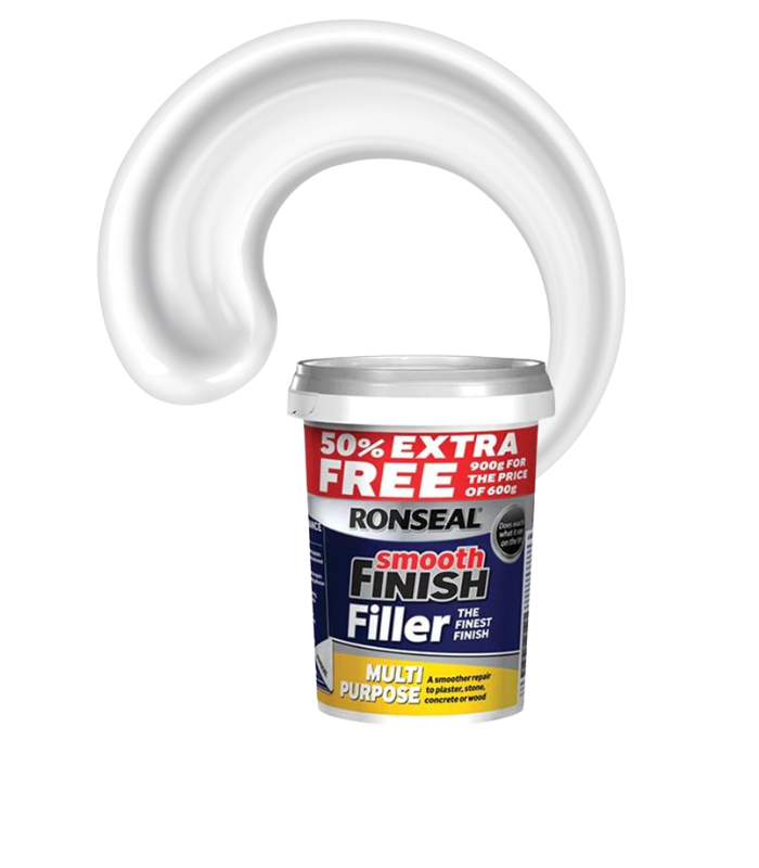 Ronseal Multi Purpose Wall Filler - Ready Mixed - White - 600g + 50% Free