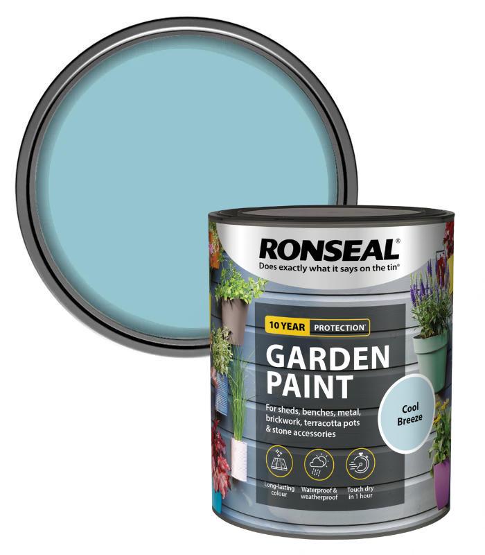 Ronseal Garden Paint - Cool Breeze - 750ml