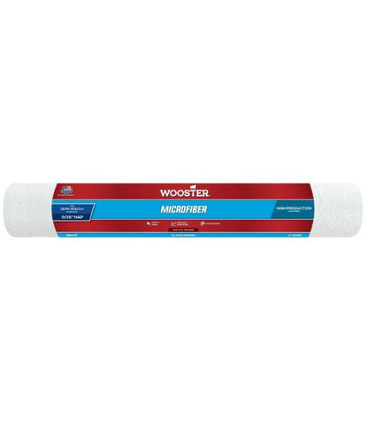 Wooster Microfiber 9/16" Nap Semi Rough Paint Roller Sleeve - 18 Inch