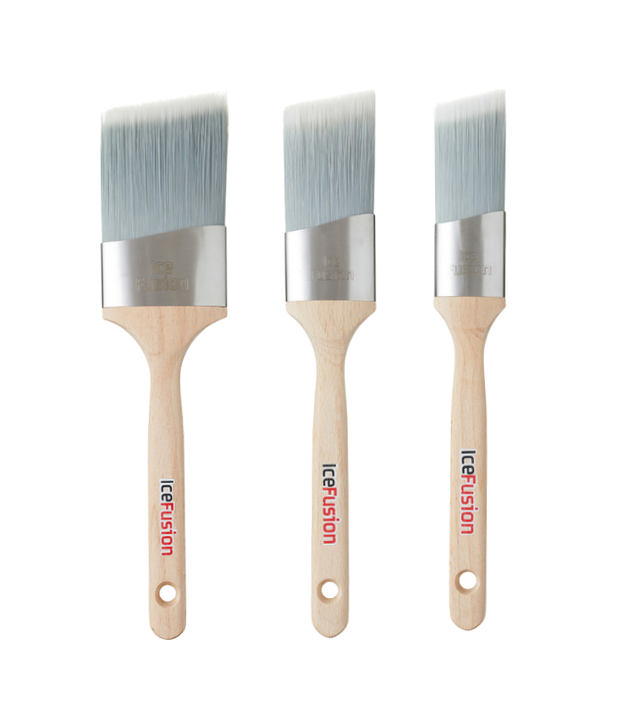 ProDec Ice Fusion Angled Oval Synthetic 3 Pack Brush Set