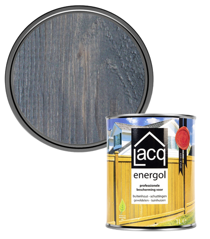 Lacq Energol Premium Wood Stain - Anthracite - 1 Litre