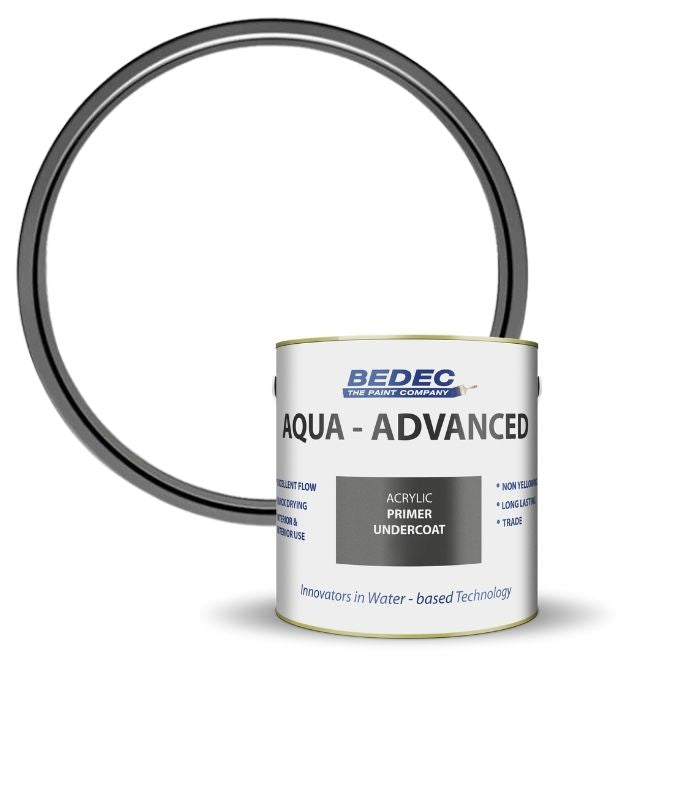 Bedec Aqua Advanced Paint Primer Undercoat - White - 1 Litre
