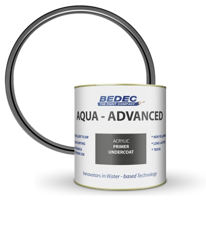 Bedec Aqua Advanced Paint Primer Undercoat - White - 2.5 Litre