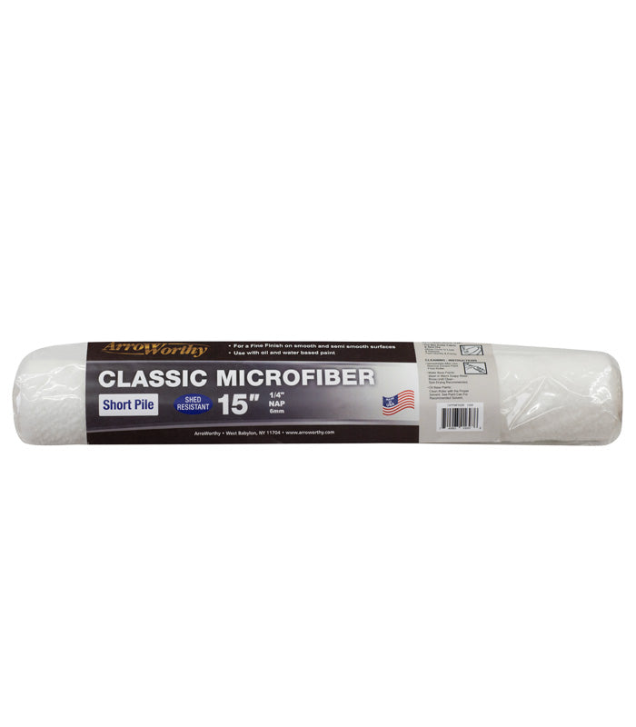 Arroworthy Classic Microfiber Paint Roller Refill - Short Pile - 15" (Pole)