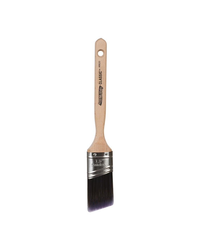 Arroworthy Classic Long Handle Semi Oval Angled Brush - 1.5 Inch