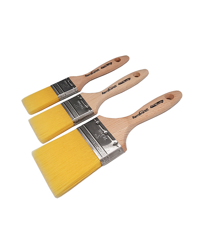 Arroworthy Rembrandt Flat Beavertail Paint Brush - 3 Pack