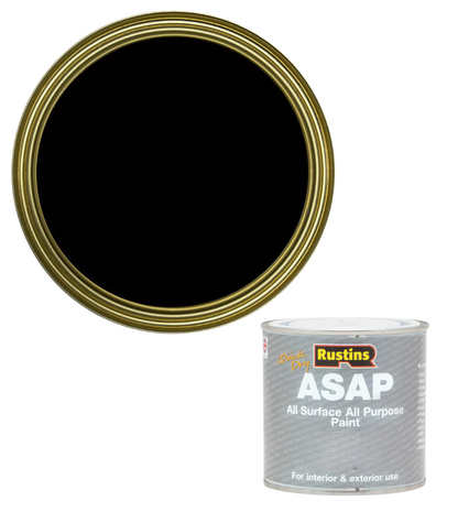 Rustins Quick Dry ASAP Paint - Black - 250ml