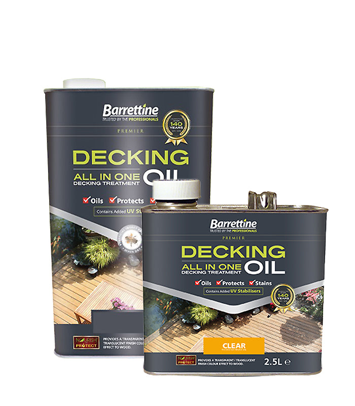 Barrettine All In One Decking Oil Treatment - All Colours - All Sizes