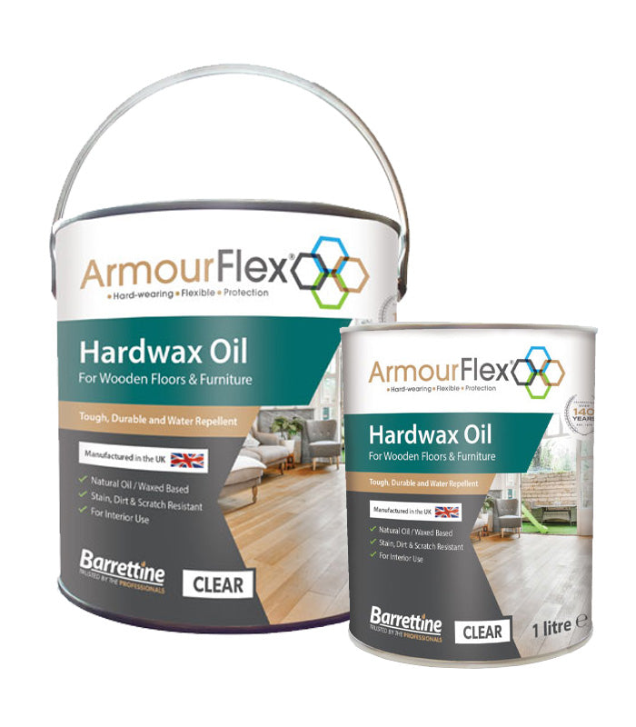Armourflex Hard Wax Oil Clear - Satin or Matt - 1L or 2.5L