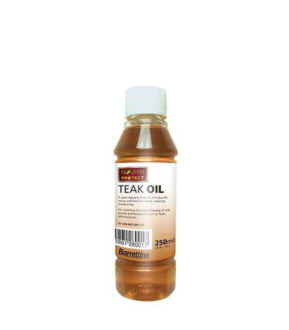 Barrettine Teak Oil - 250ml (Water resistant)