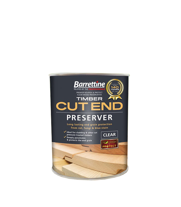 Barrettine Cut End Preserver for Timber & Cladding - Clear - 1 Litre