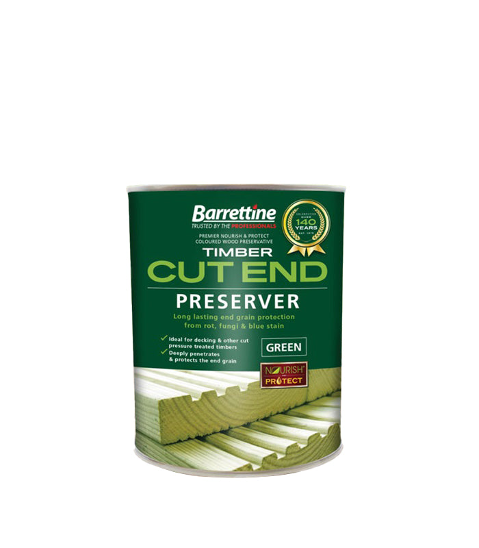 Barrettine Cut End Preserver for Timber & Cladding - Green - 1 Litre