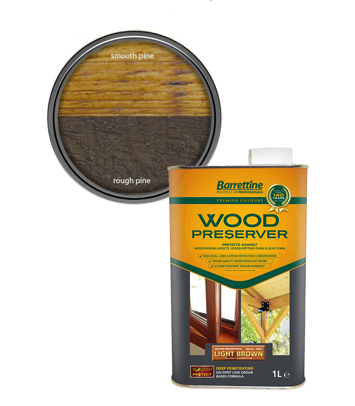 Barrettine Wood Preserver - Light Brown - 1L