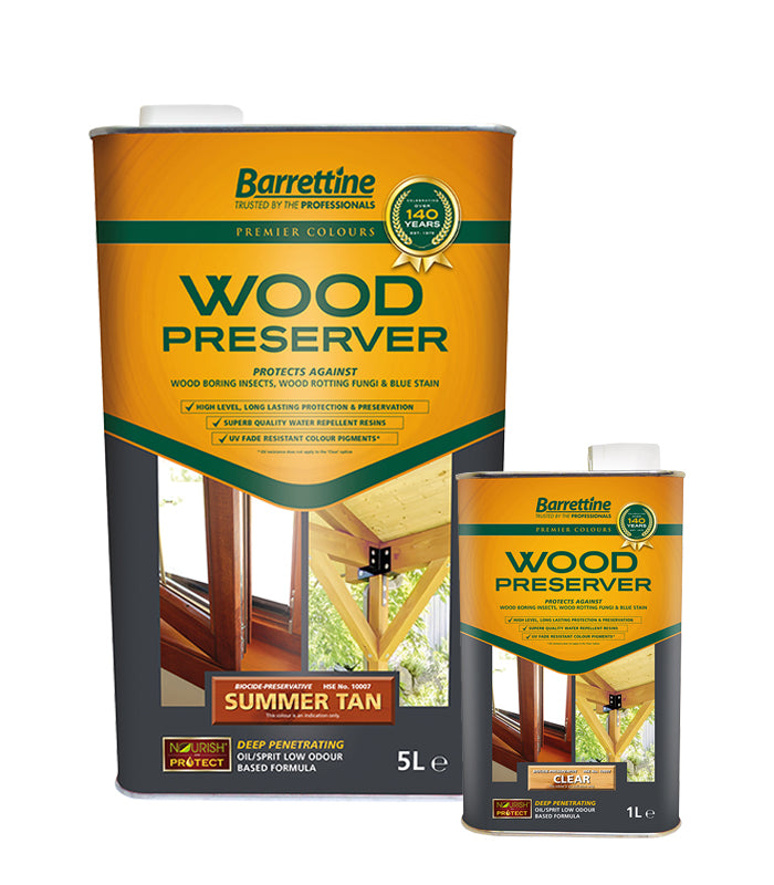 Barrettine Wood Preserver - All Colours - All Sizes