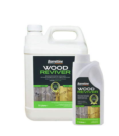 Barrettine Wood Reviver - Restore Grey and UV Damaged Wood - All Sizes
