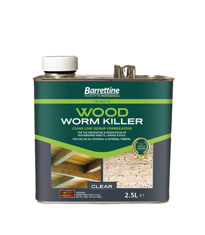 Barrettine Solvent Woodworm Treatment - 2.5L
