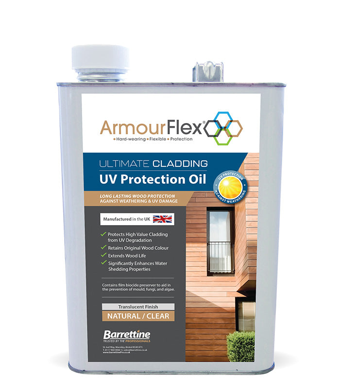 ArmourFlex Ultimate Cladding UV Protection Oil - Natural Clear - 4 Litre
