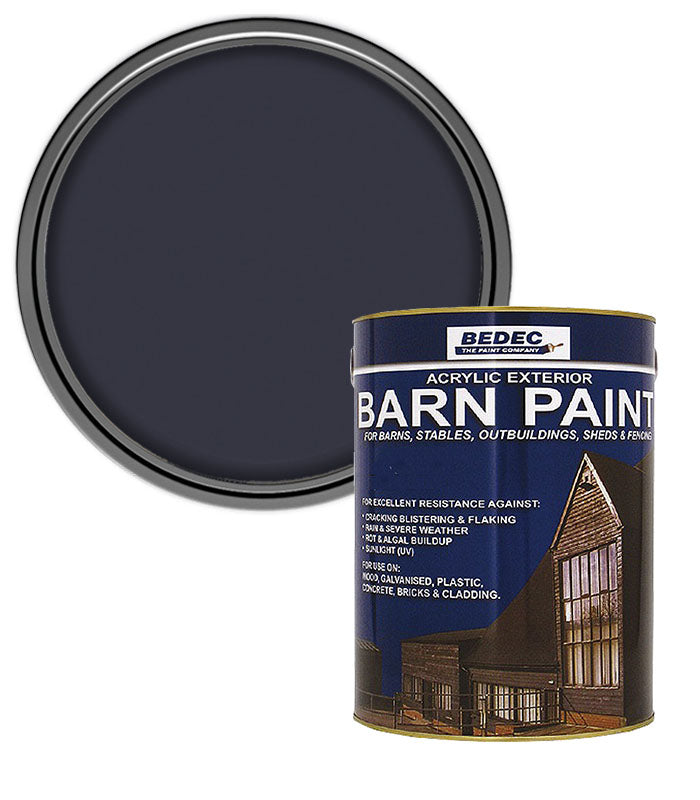 Bedec Barn Paint - Semi-Gloss - Anthracite Grey (RAL 7016) - 2.5L