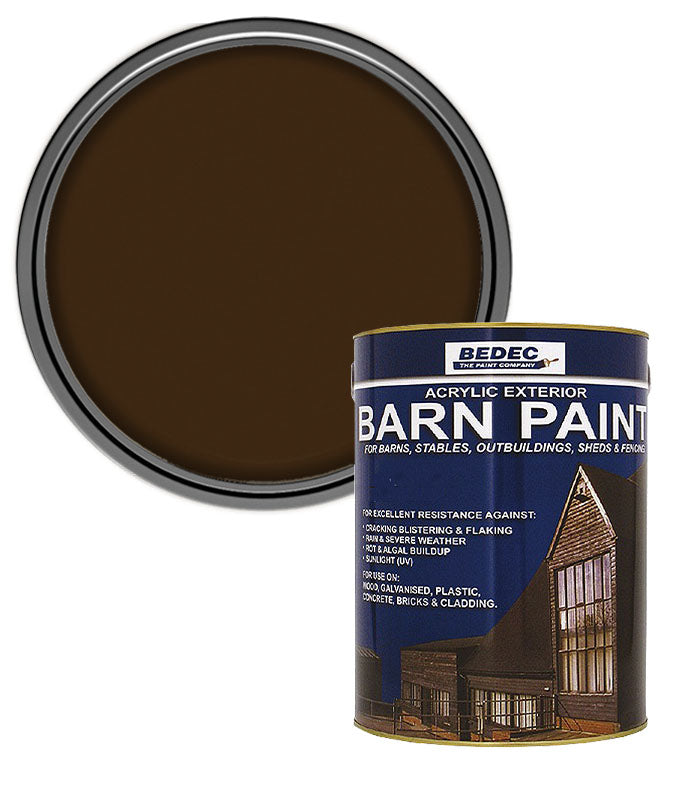 Bedec Barn Paint - Semi-Gloss - Chestnut - 2.5L