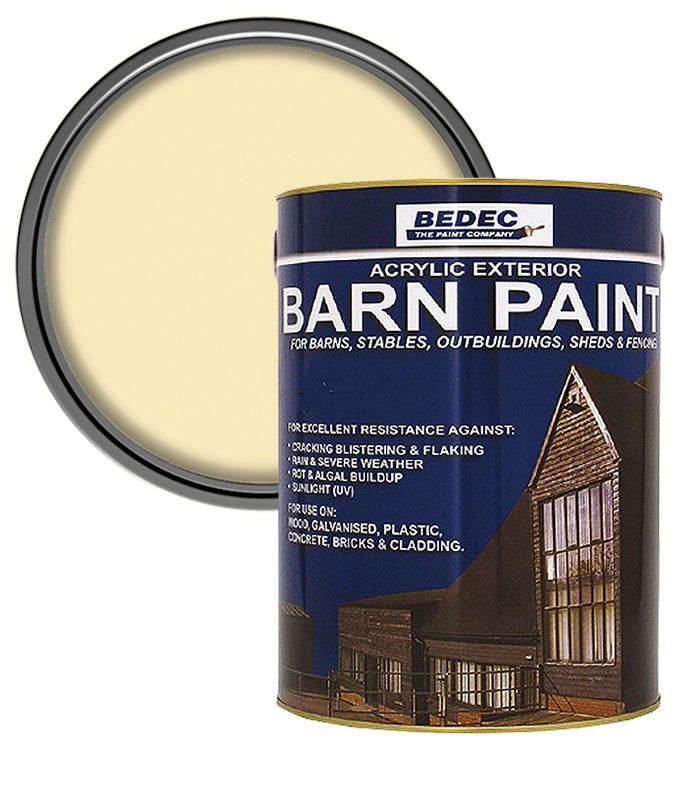 Bedec Barn Paint - Semi-Gloss - Country Cream - 5L