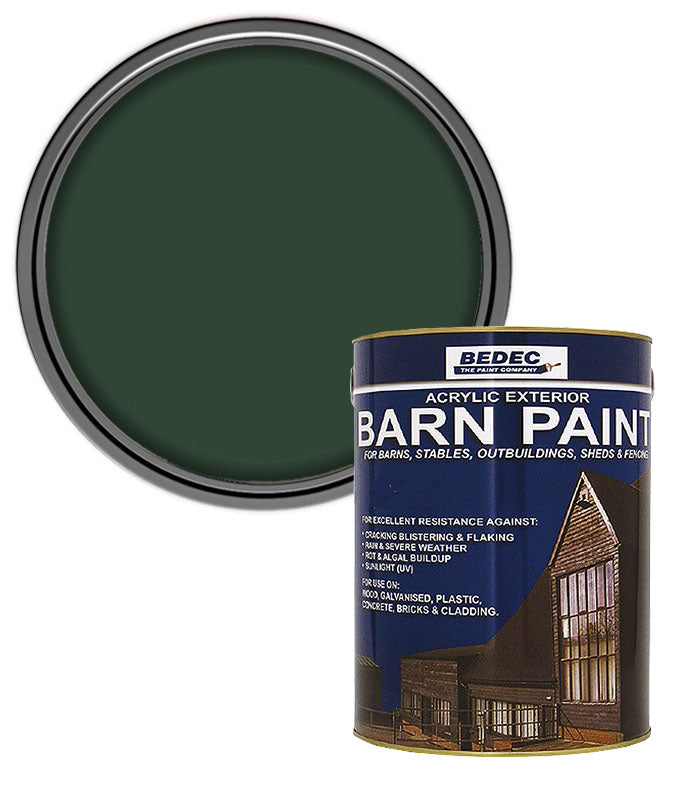 Bedec Barn Paint - Semi-Gloss - Dark Green - 2.5L