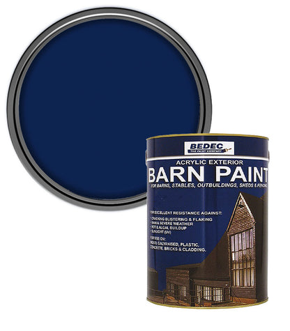 Bedec Barn Paint - Semi-Gloss - Deep Blue - 2.5L