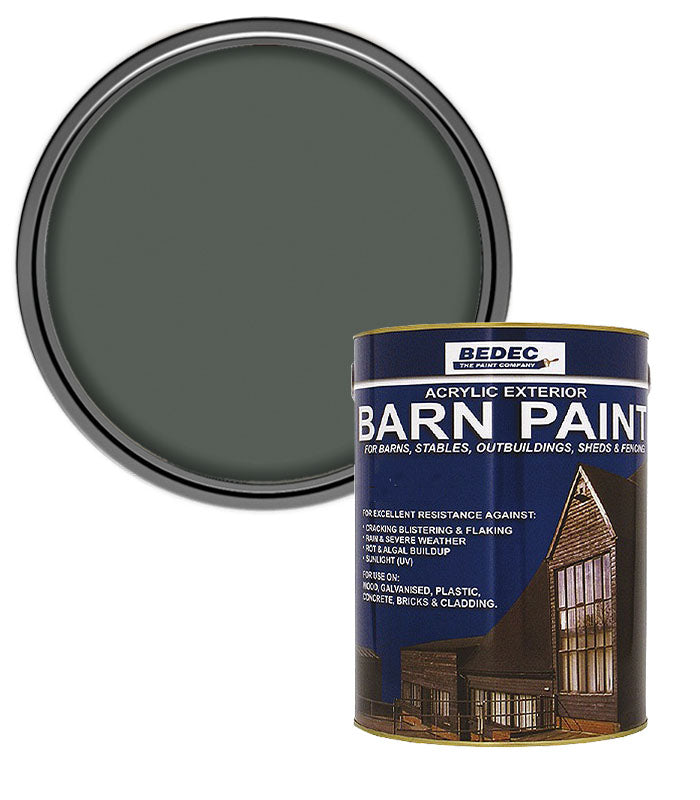 Bedec Barn Paint - Semi-Gloss - Forest Green - 2.5L