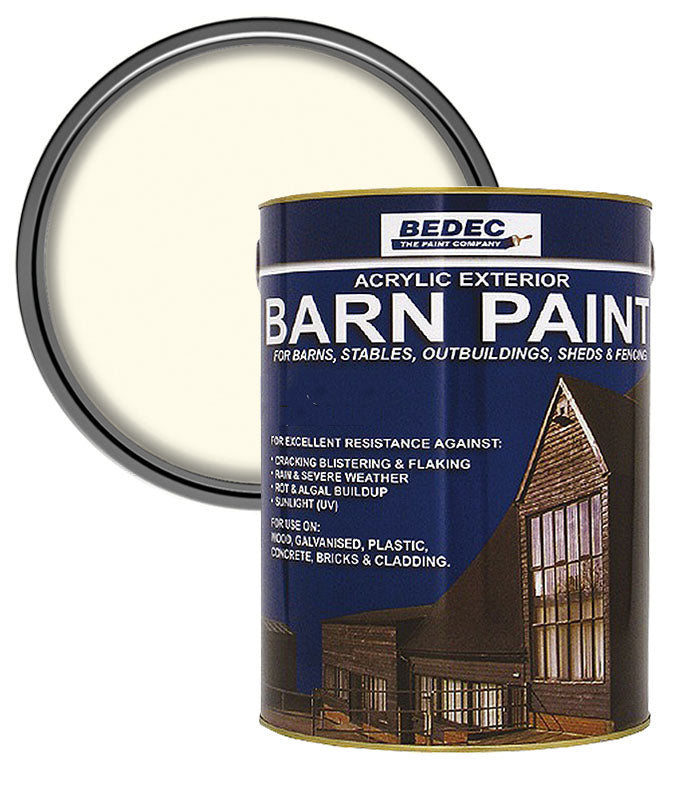 Bedec Barn Paint - Semi-Gloss - Gardenia - 5L