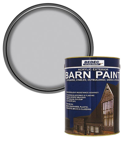 Bedec Barn Paint - Semi-Gloss - Light Grey - 2.5L