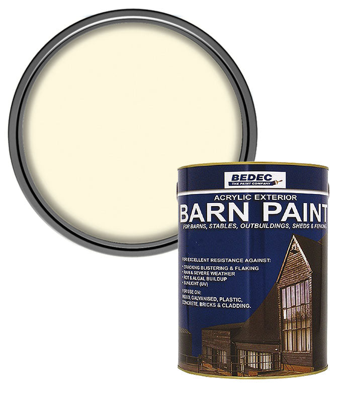 Bedec Barn Paint - Semi-Gloss - Magnolia - 2.5L
