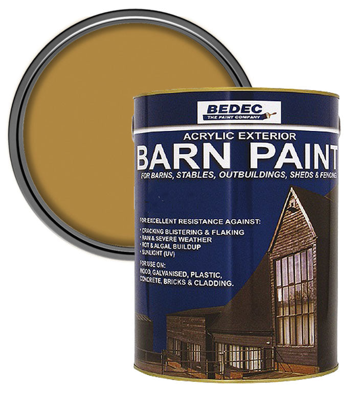 Bedec Barn Paint - Semi-Gloss - Solid Pine - 5L