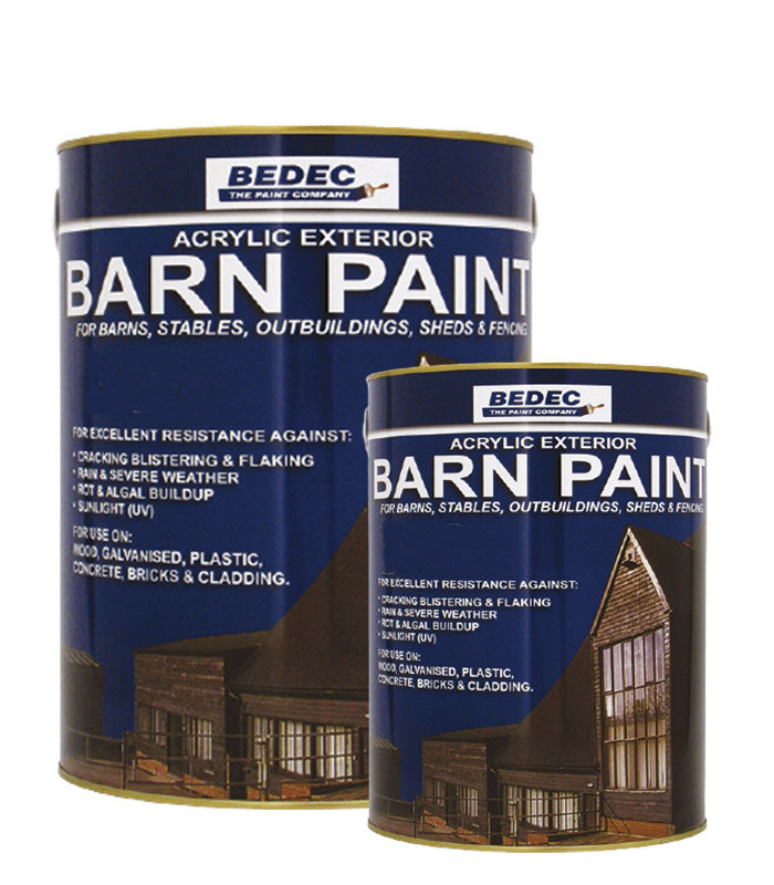 Bedec Acrylic Exterior Barn Paint - All Colours - All Sizes
