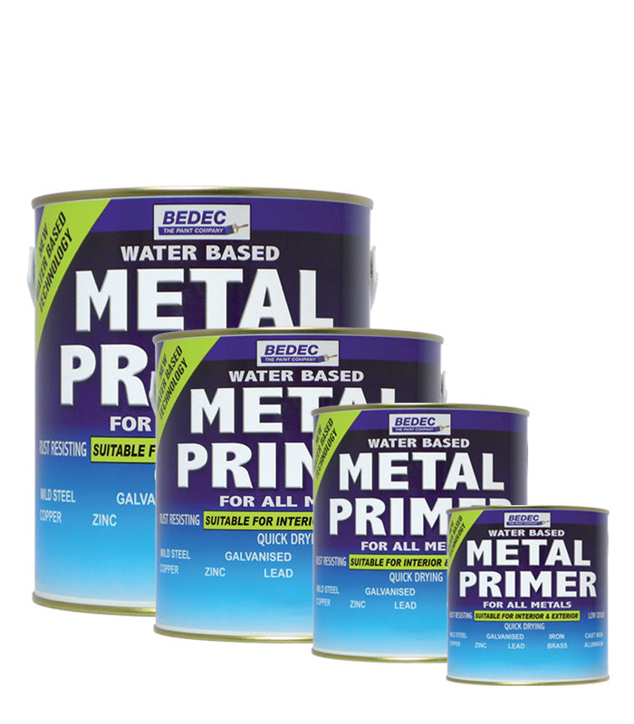 Bedec All Metals Primer - Red Oxide Paint - All Sizes