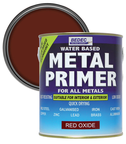 Bedec All Metals Primer - Red Oxide Paint  - 5 Litre
