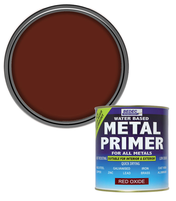 Bedec All Metals Primer - Red Oxide Paint  - 750ml