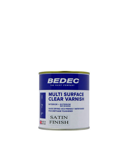 Bedec Multi Surface Clear Varnish - Satin - 500ml