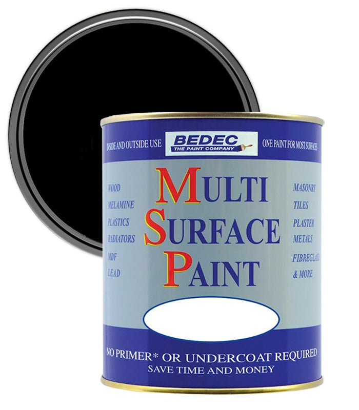 Bedec Multi Surface Paint - Matt - Black - 5L