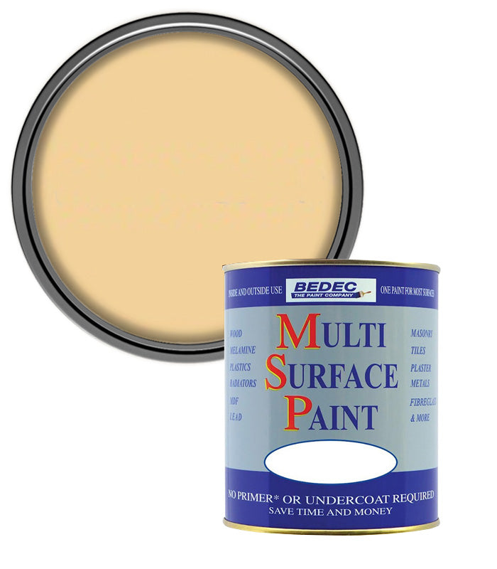 Bedec Multi Surface Paint - Satin - Butterscotch - 750ml