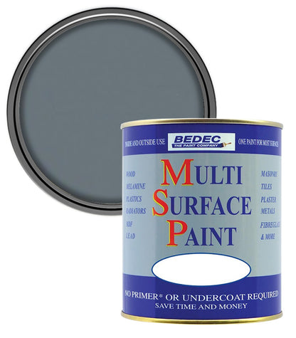 Bedec Multi Surface Paint - Matt - Dark Grey - 2.5L