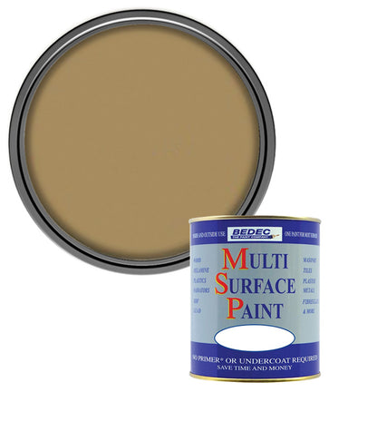 Bedec Multi Surface Paint - Satin - Gold - 250ml