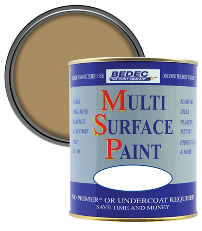 Bedec Multi Surface Paint - Satin - Gold - 5L