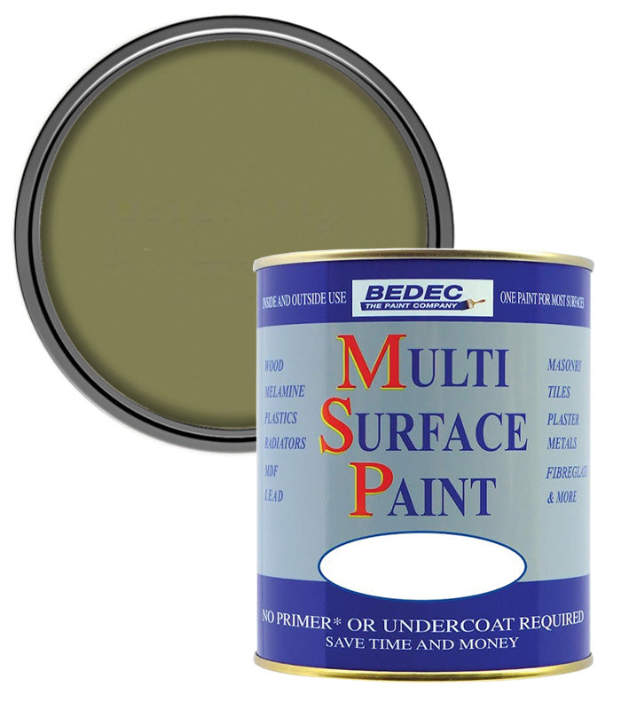 Bedec Multi Surface Paint - Satin - Ivy Green - 2.5L