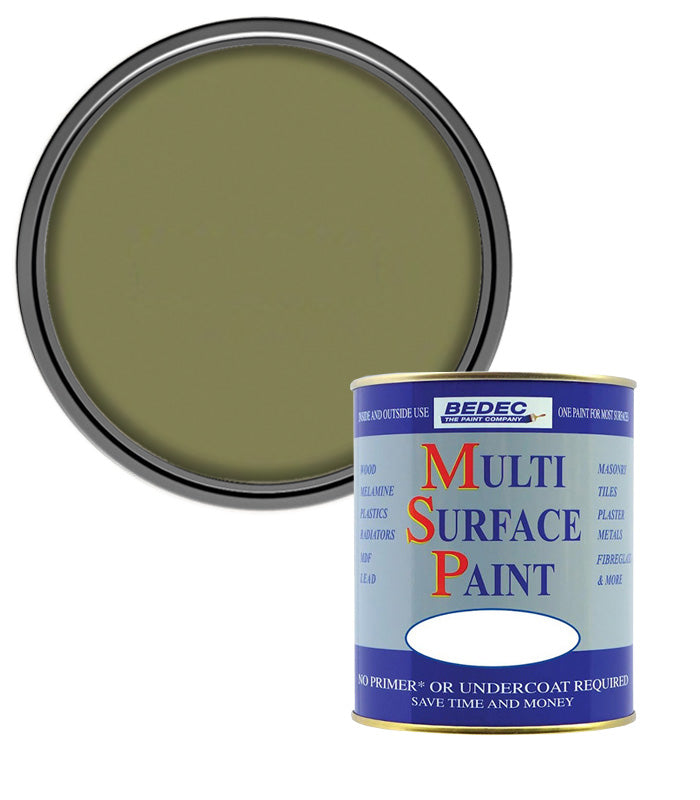 Bedec Multi Surface Paint - Satin - Ivy Green - 750ml