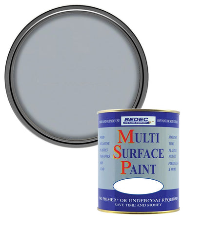 Bedec Multi Surface Paint - Satin - Light Grey - 750ml
