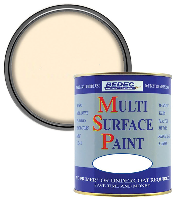 Bedec Multi Surface Paint - Satin - Magnolia - 2.5L
