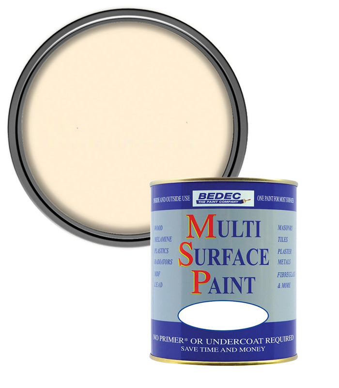 Bedec Multi Surface Paint - Satin - Magnolia - 750ml