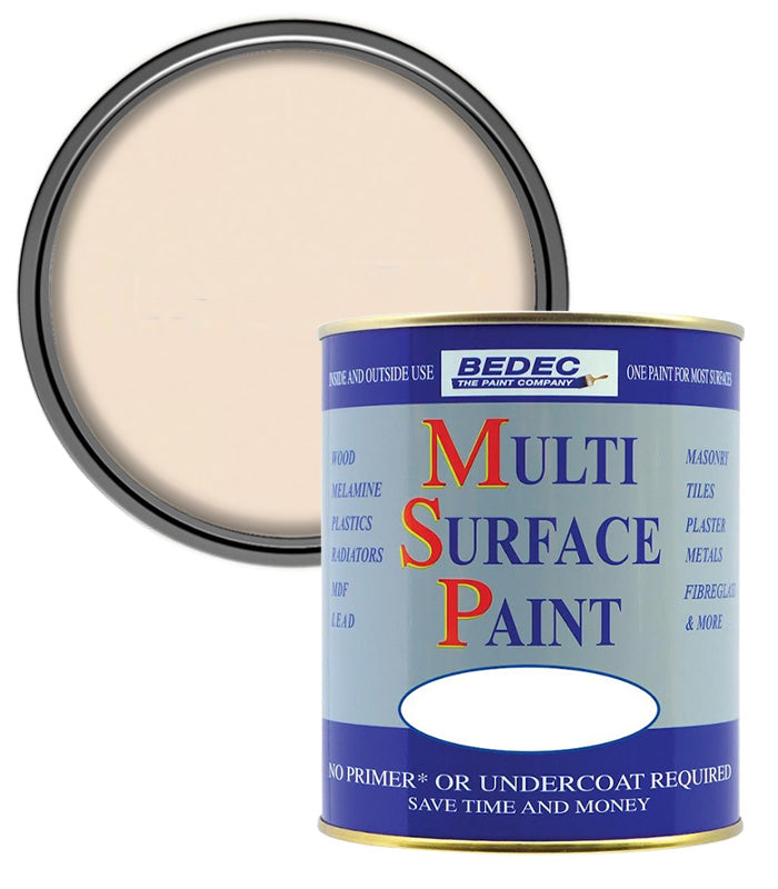 Bedec Multi Surface Paint - Satin - Parchment - 2.5L